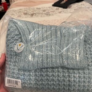 Blue shimmer Venus turtleneck sweater Size M